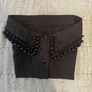 New black bead dicky